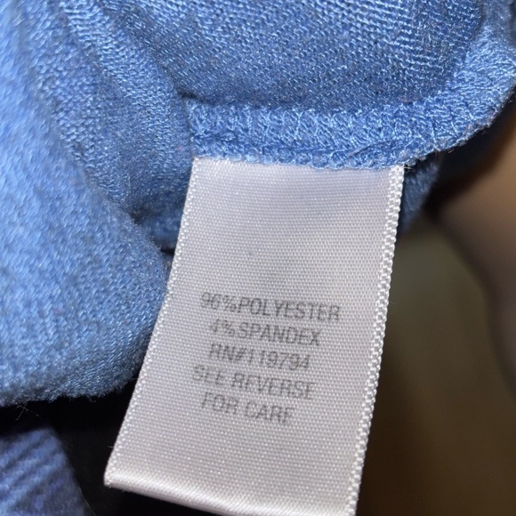 APT 9 Blue Paisley Sparkly V-Neck 3/4 Sleeve Top 1X - Picture 8 of 8